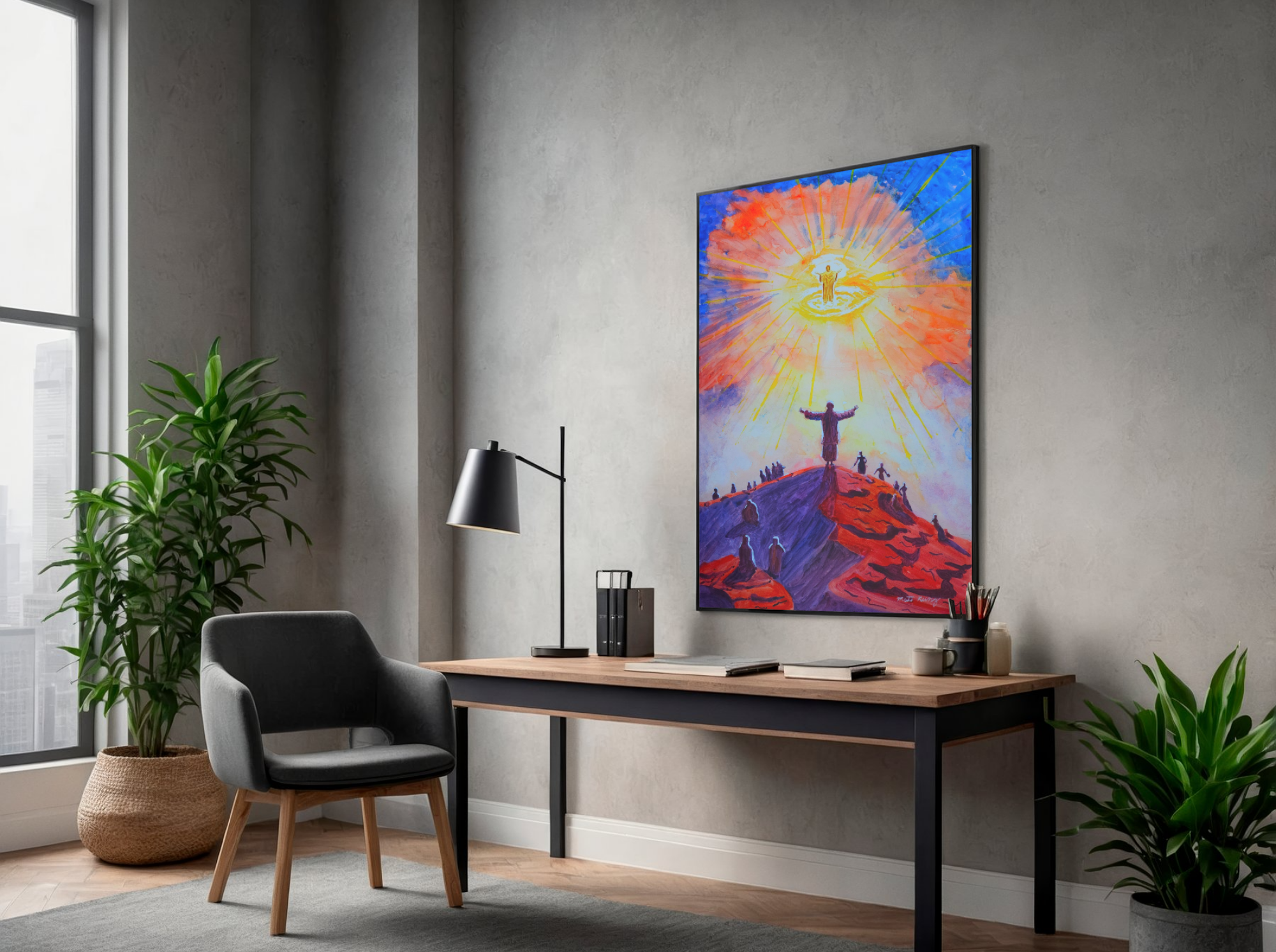 Above Every Name 24x36 Original Watercolor Painting