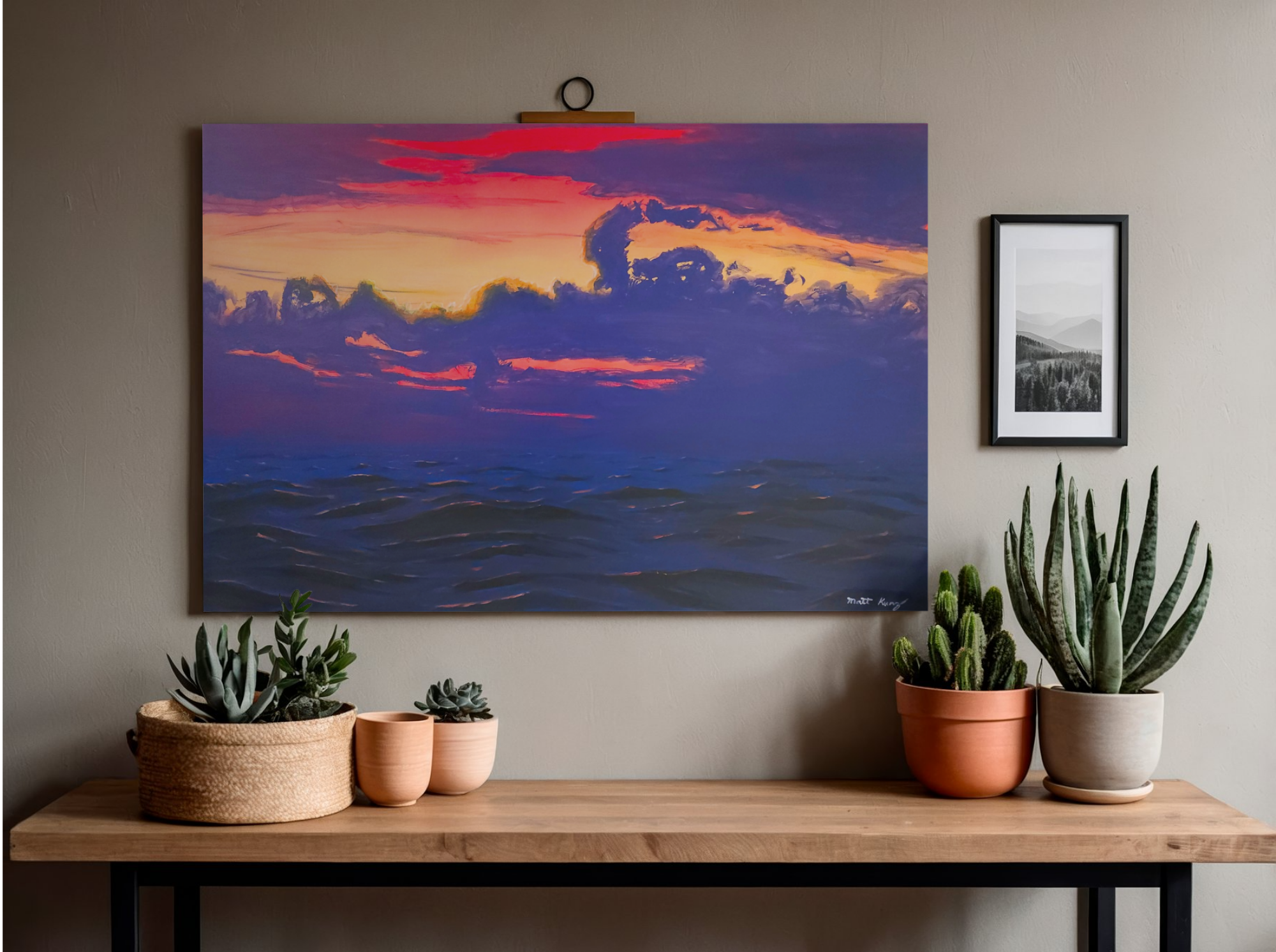 Atlantic Morning Original Painting 36x24 Acrylic on Canvas