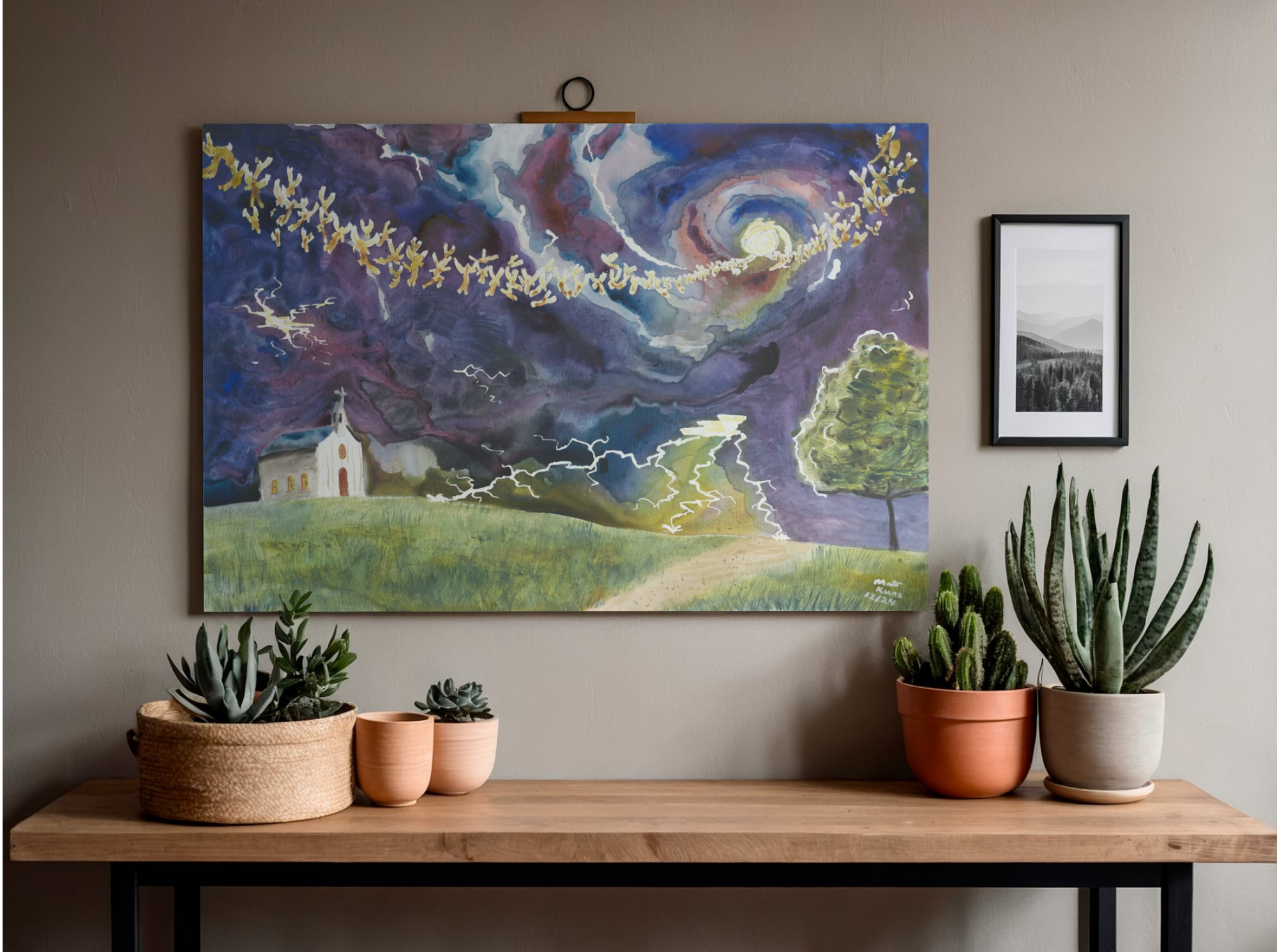 Faith 24x36 Original Watercolor Painting on Canvas