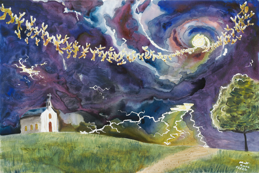 Faith 24x36 Original Watercolor Painting on Canvas