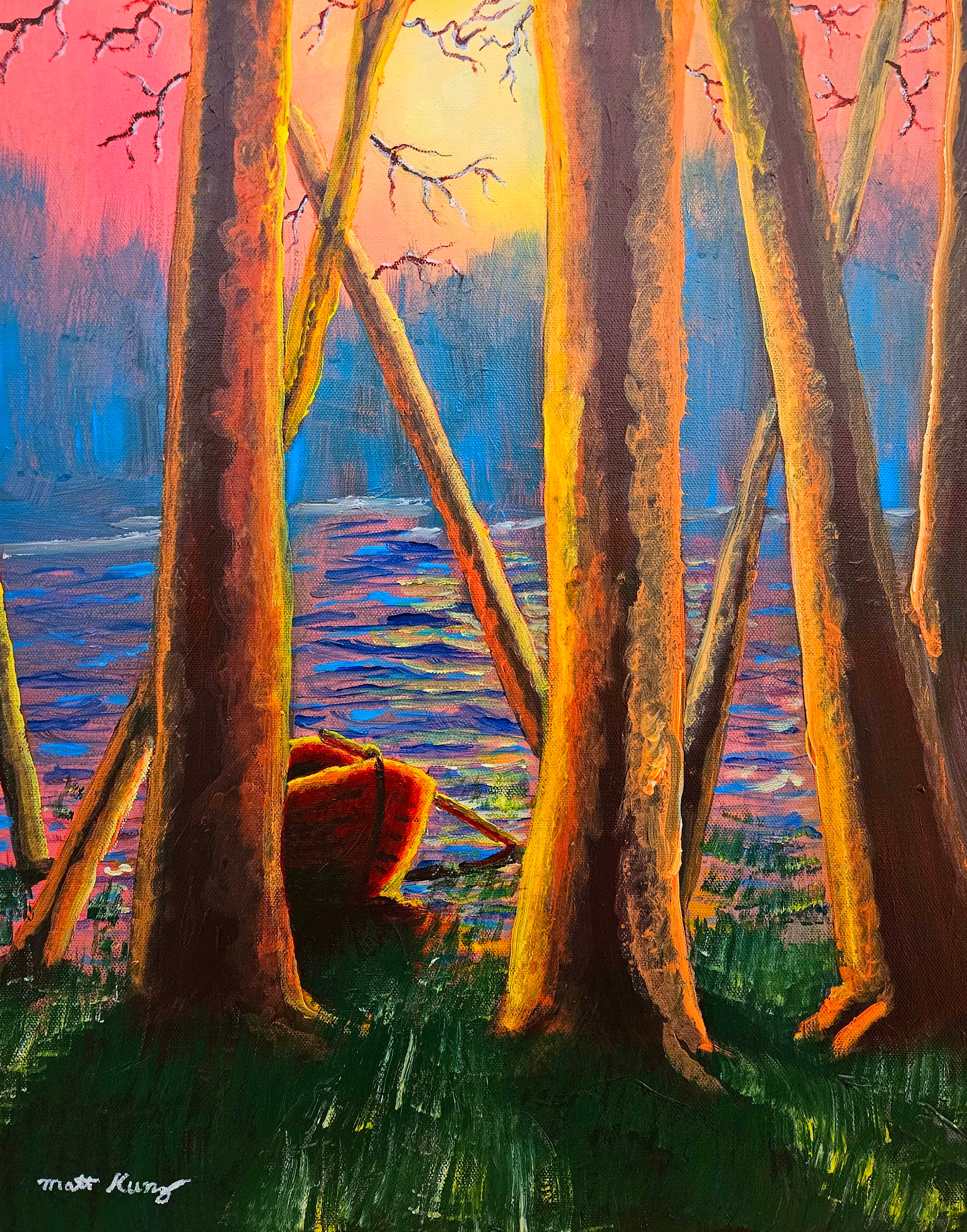 Possibilities - Original 16" by 20" Acrylic on Canvas - Framed