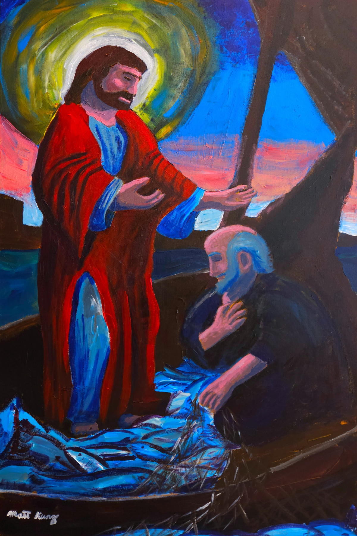 The Call - Original 24" by 36" Acrylic on Gallery Canvas