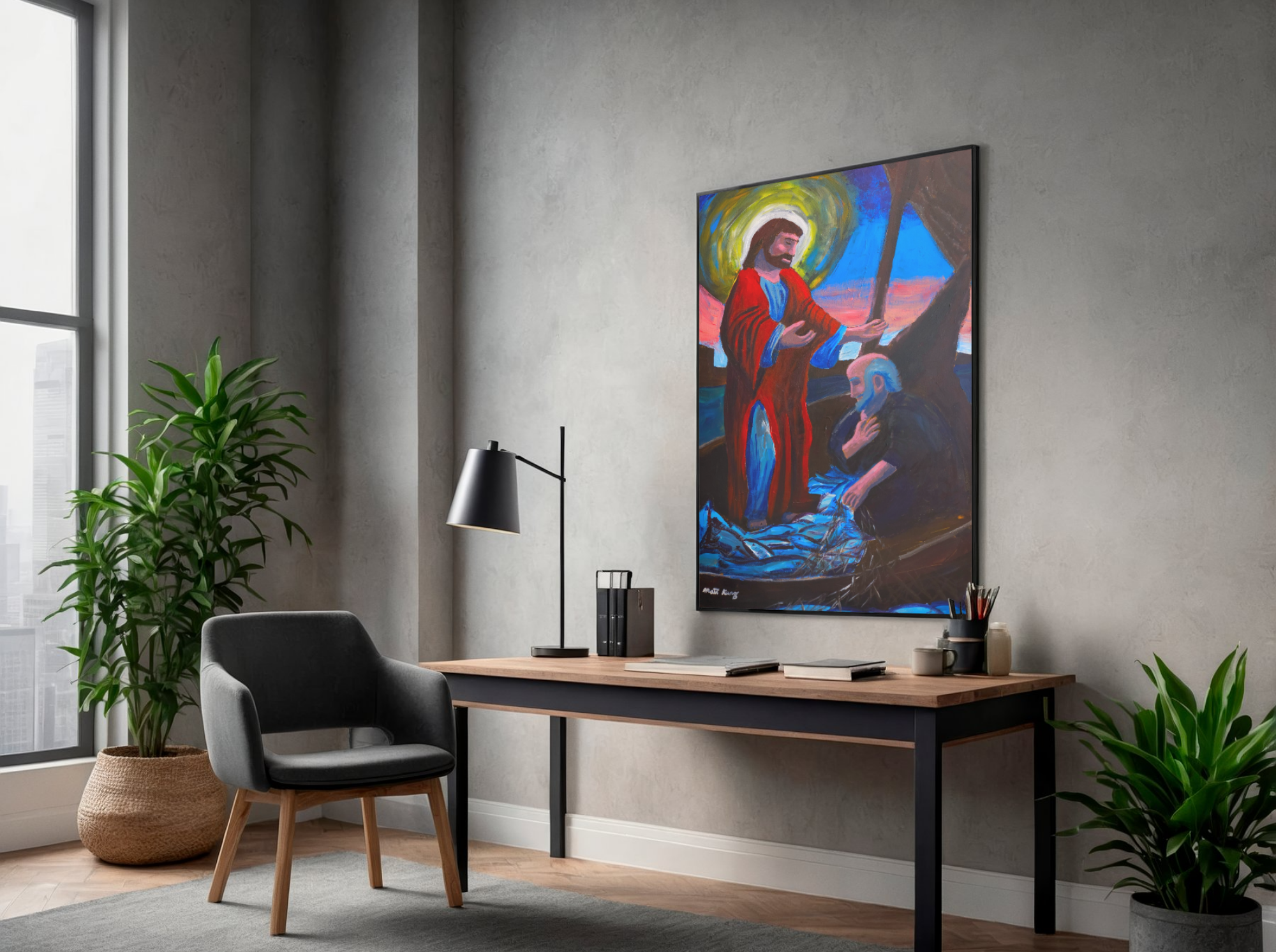 The Call - Original 24" by 36" Acrylic on Gallery Canvas